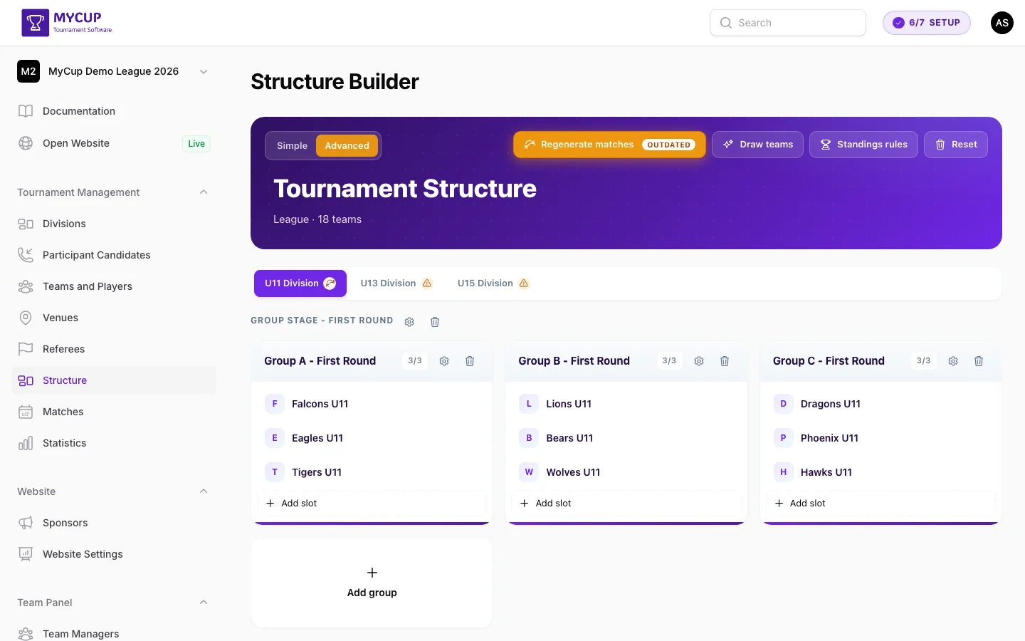 Structure page