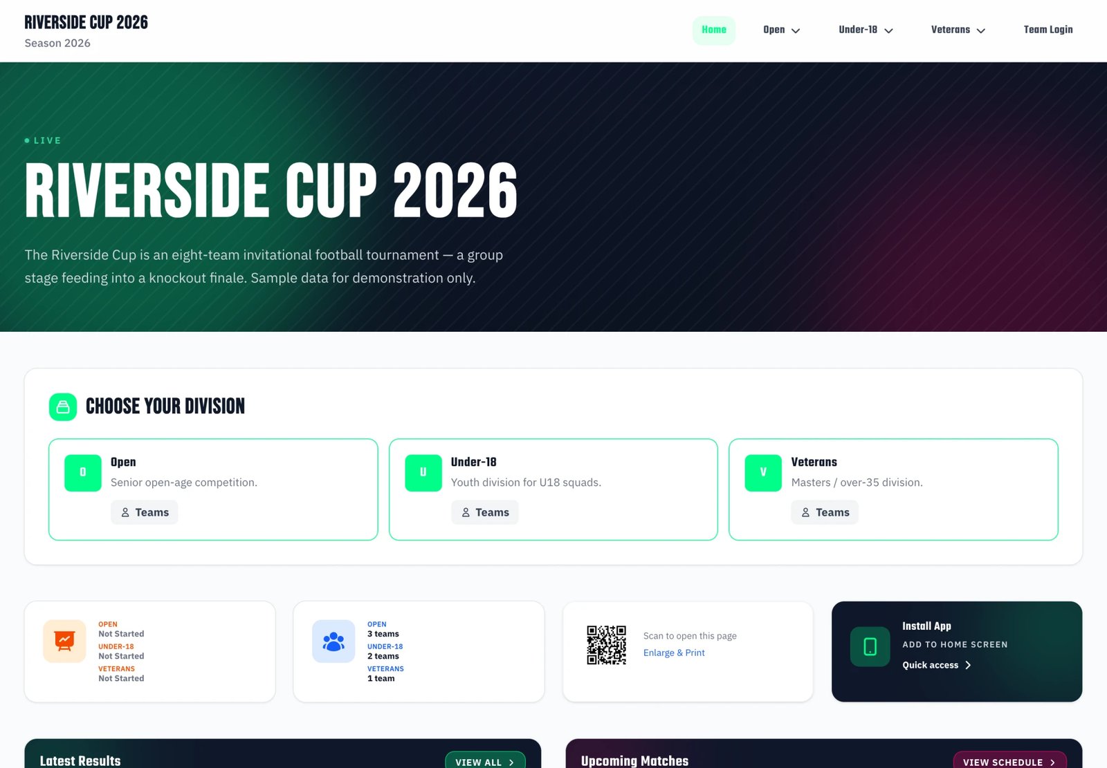 Public website in Spanish