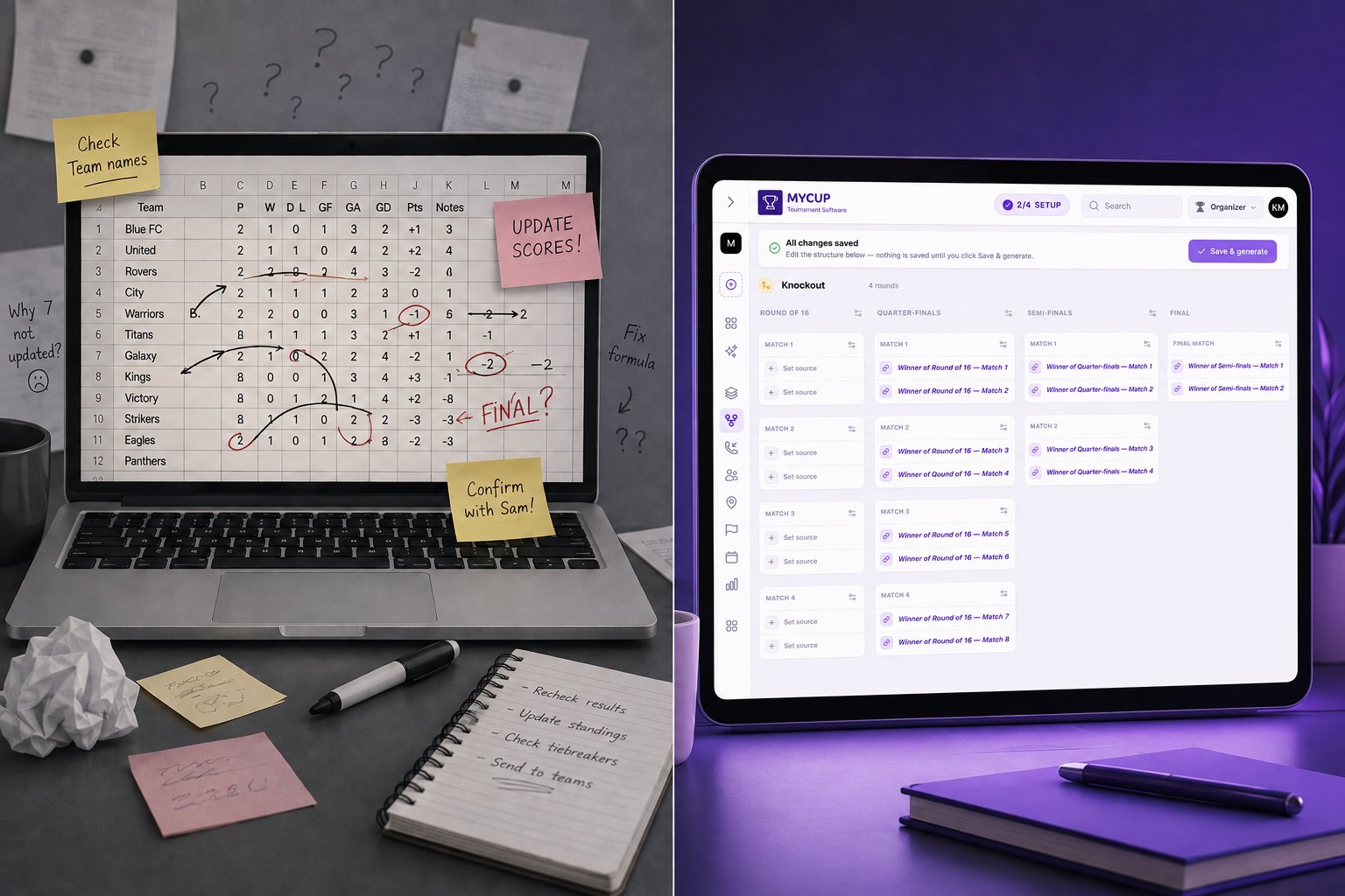 Tournament Management Software vs Excel: When Is It Time to Switch?